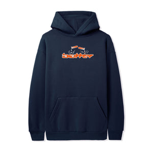 Butter Goods Corrosive Applique Hoodie - Navy