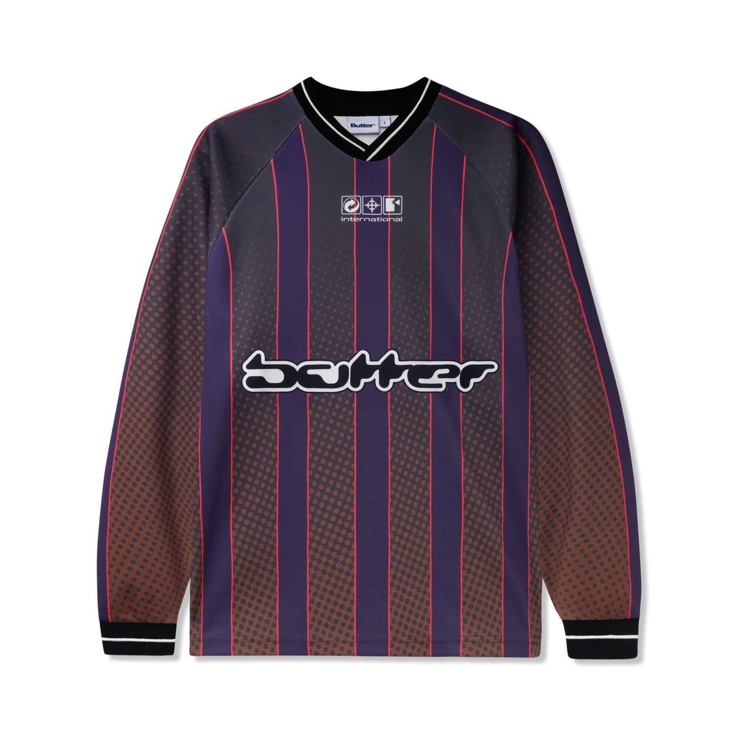 Butter Goods Corrosive Longsleeve Jersey - Brown