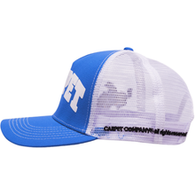 Load image into Gallery viewer, Carpet Company Cowboy Trucker Hat - Blue/White