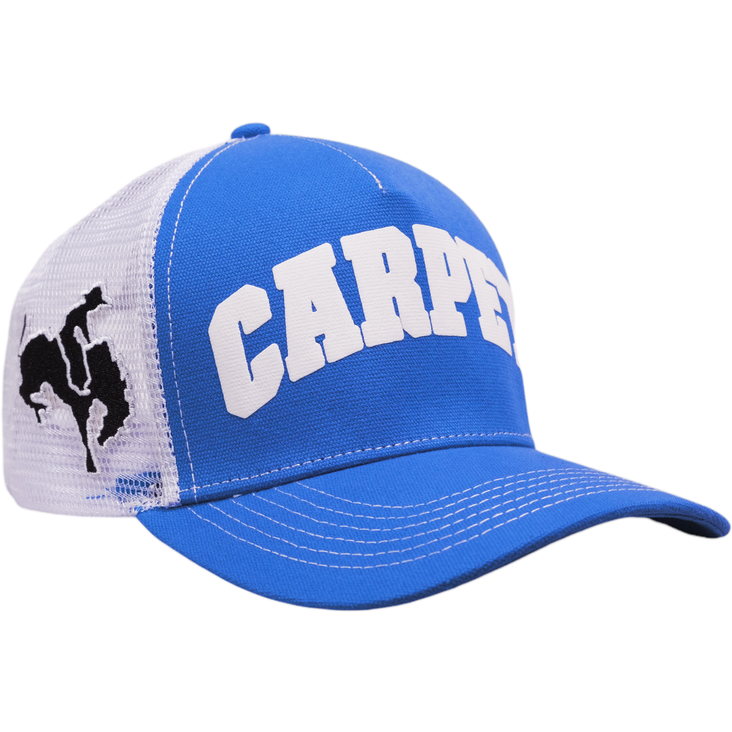 Carpet Company Cowboy Trucker Hat - Blue/White