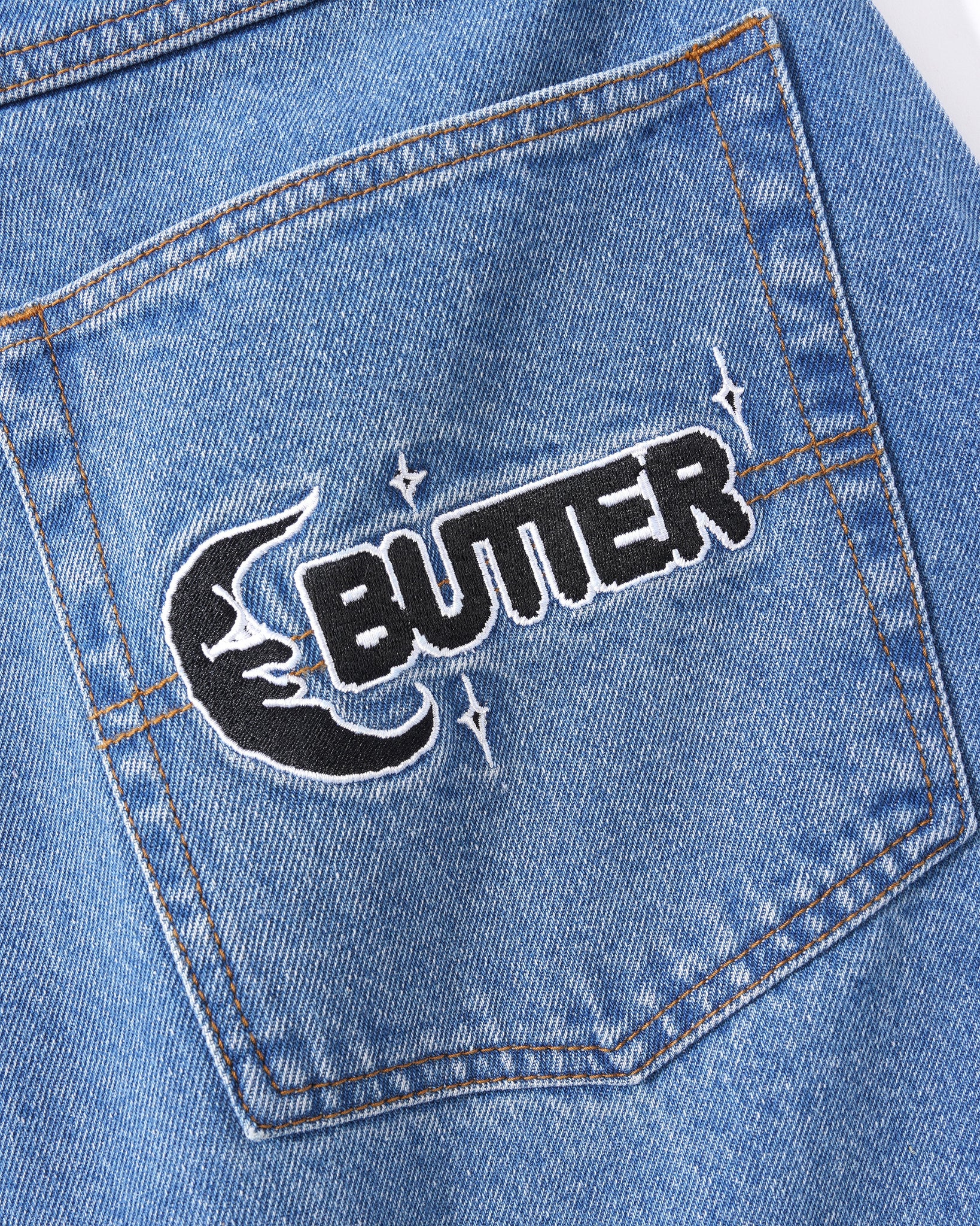 Butter Goods Critter Denim Jeans - Washed Indigo – Ninetimes Skateshop