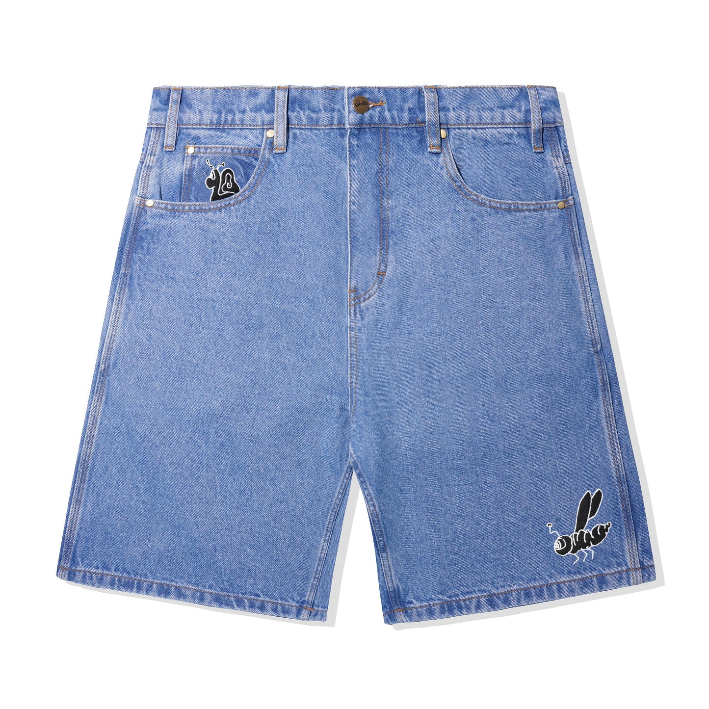 Butter Goods Critter Baggy Denim Shorts - Washed Indigo