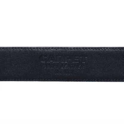 Carpet Company Crocskin Leather Belt - Black