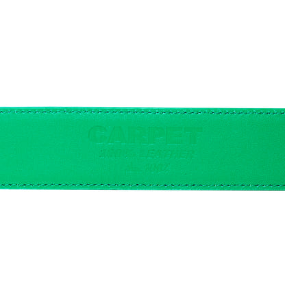 Carpet Company Crocskin Leather Belt - Green