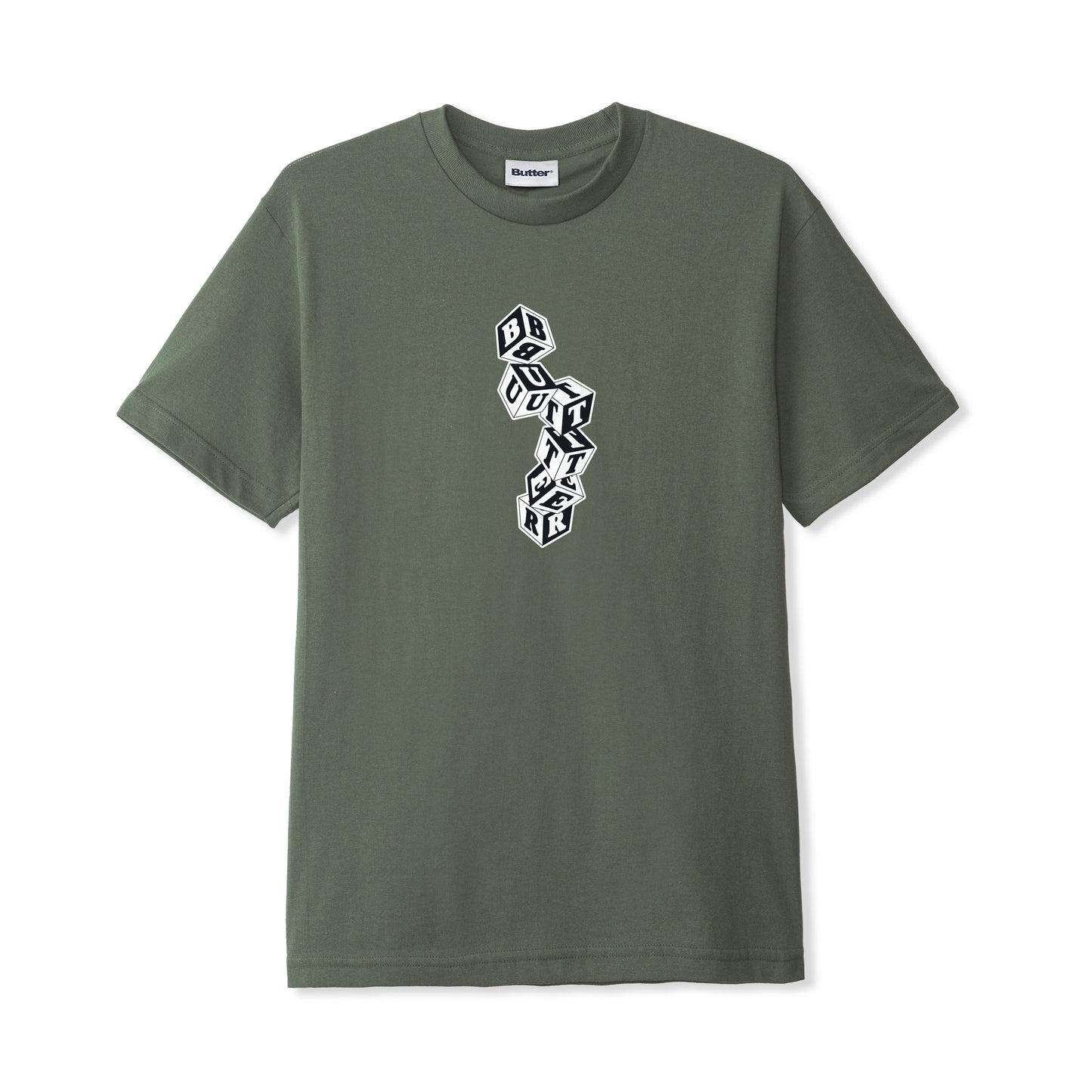 Butter Goods Cubes Tee - Army