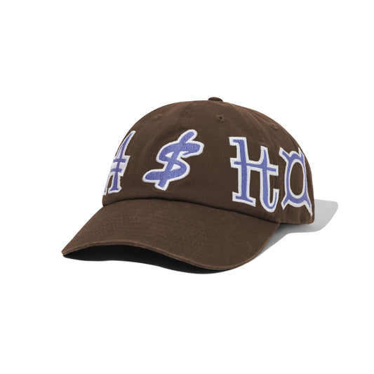 Cash Only Currency 6 Panel Cap - Dark Brown