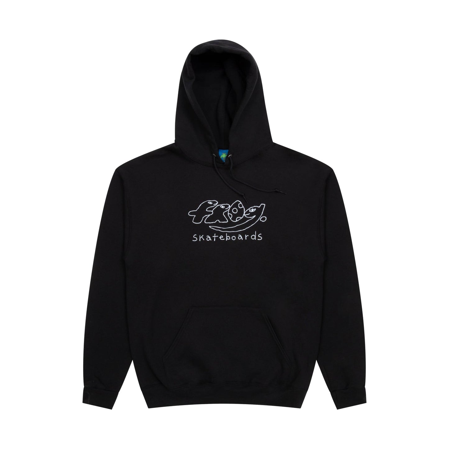 Frog Dino Logo Hoodie - Black