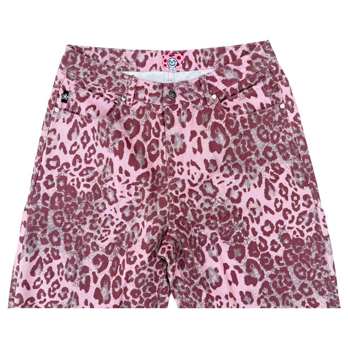 Star Team Carpenter Star Jeans - Pink Leopard