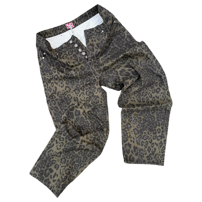 Star Team Carpenter Star Jeans - Olive Leopard