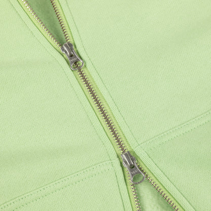 Dime Cursive Zip-Hoodie - Sage Green