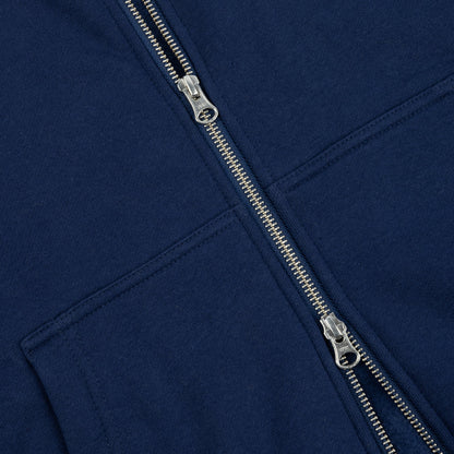 Dime Cursive Zip-Hoodie - Navy
