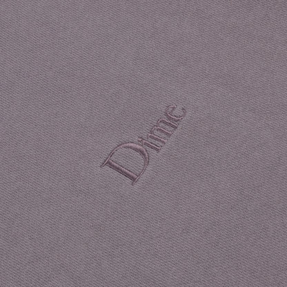 Dime Classic Small Logo Hoodie - Plum Gray