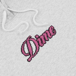 Dime Pixel Cursive Hoodie - Ash