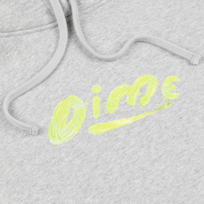Dime Paint Hoodie - Heather Gray