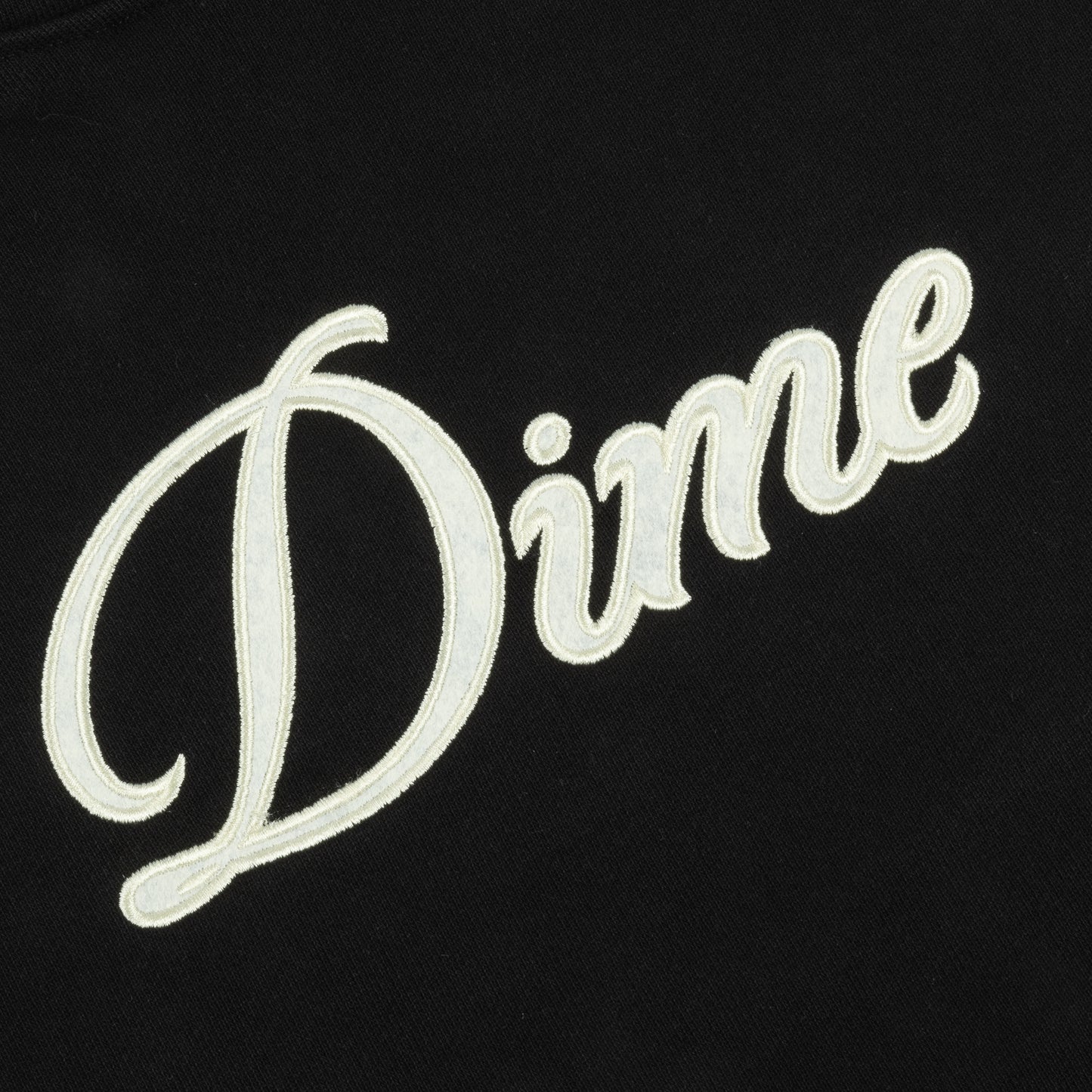 Dime Cursive Hoodie - Black