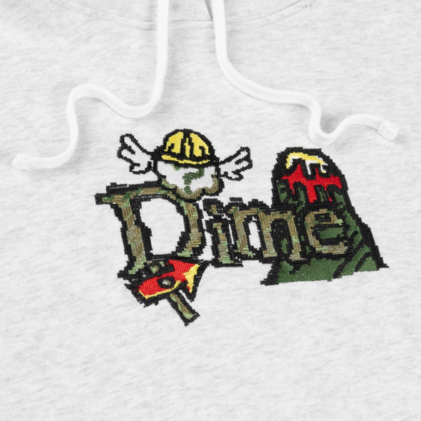 Dime Classic Fuzzy Hoodie - Ash