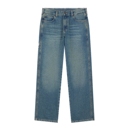 Dickies 958 Baggy Tapered Work Jeans - Khaki Tinted Blue