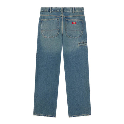 Dickies 958 Baggy Tapered Work Jeans - Khaki Tinted Blue