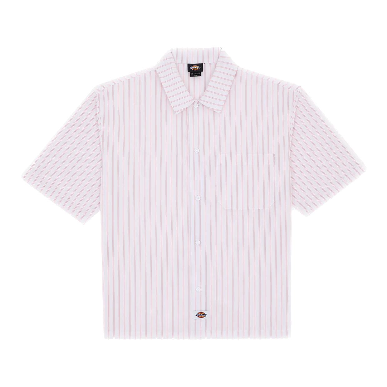 Dickies Venedocia Short Sleeve Stripe Shirt - White