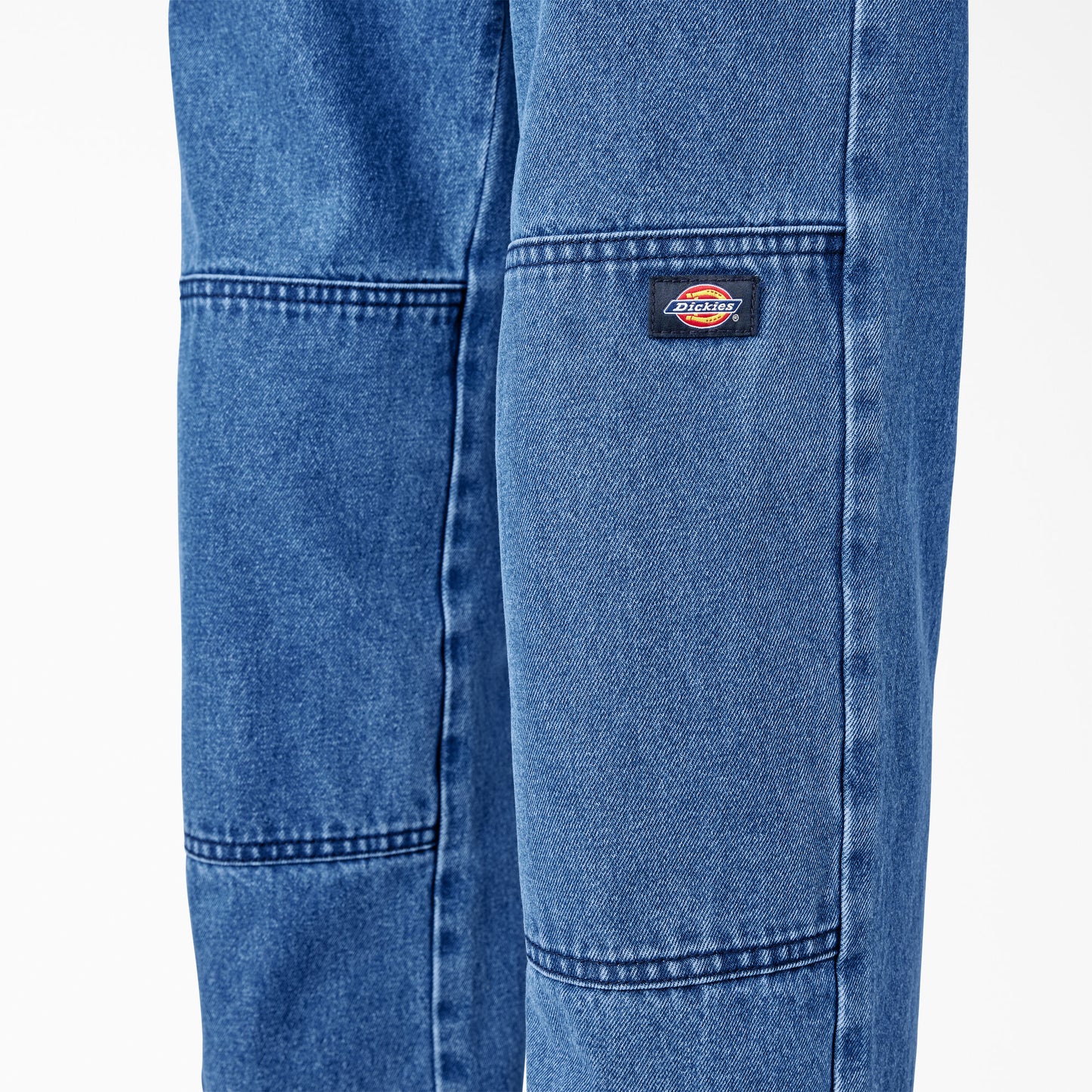 Dickies Loose Fit Double Knee Denim Pant - Stonewashed Vintage Blue