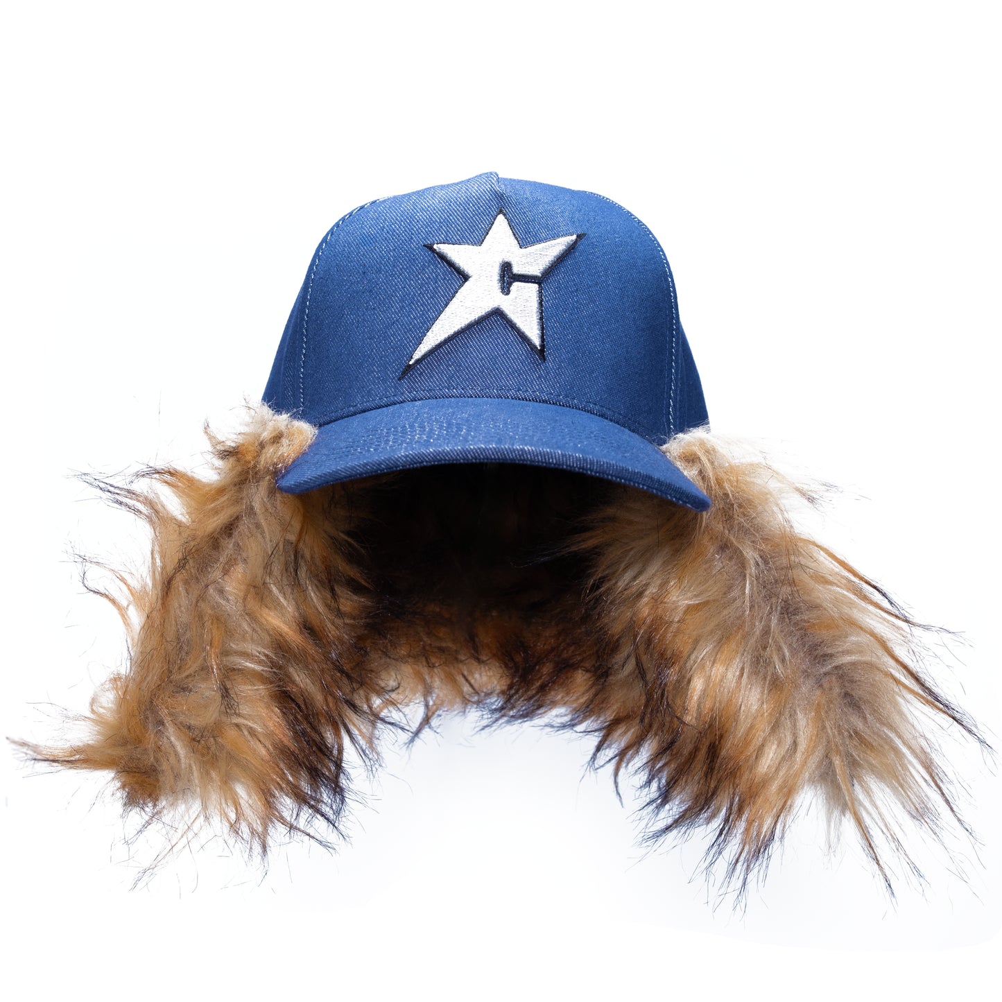 Carpet Company C-Star Fur Hat - Dark Denim