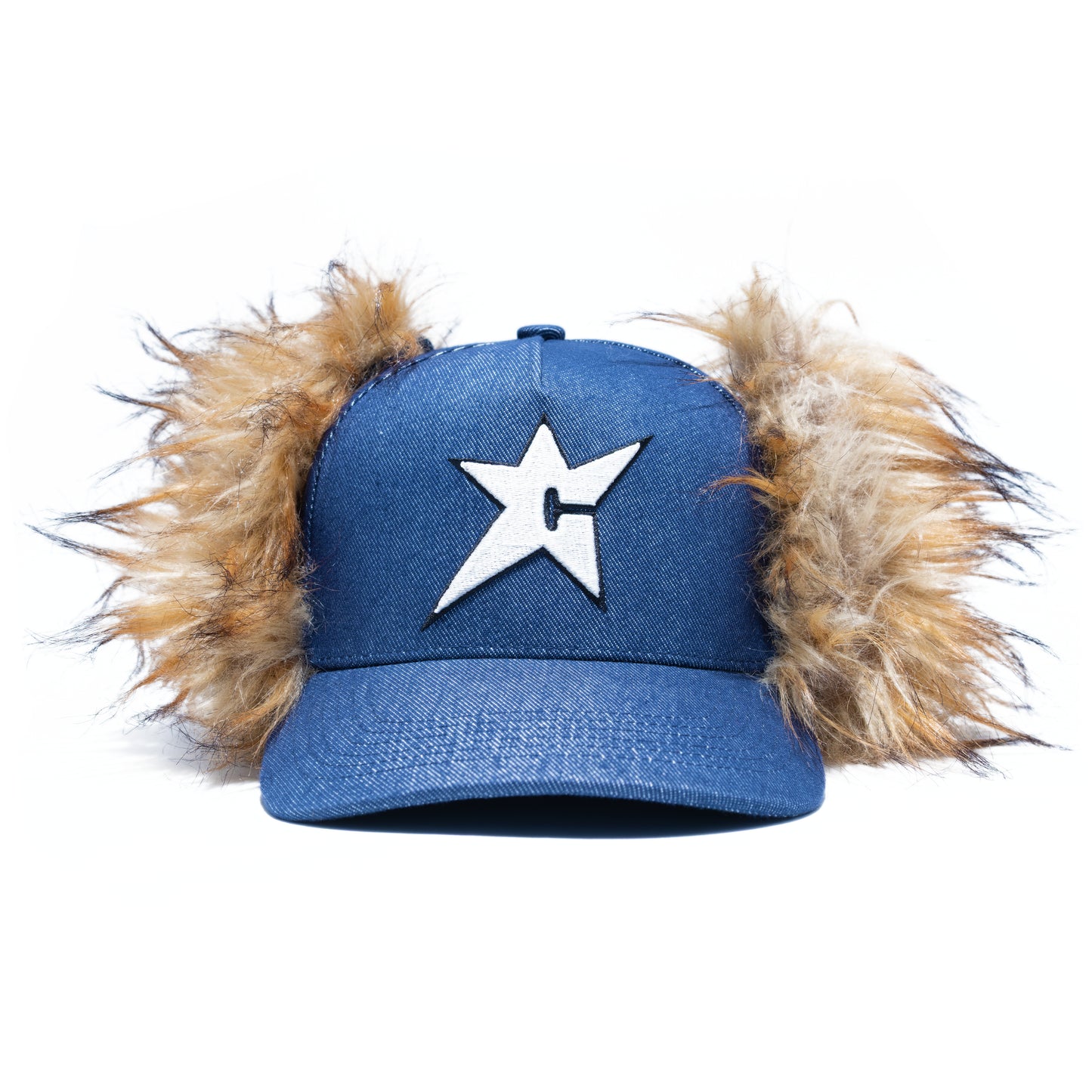 Carpet Company C-Star Fur Hat - Dark Denim