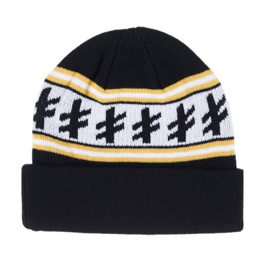 Deathwish Gang Logo Beanie - Black/Yellow