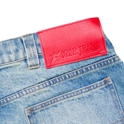 Carpet Company Faded C-Star Denim Shorts - Blue