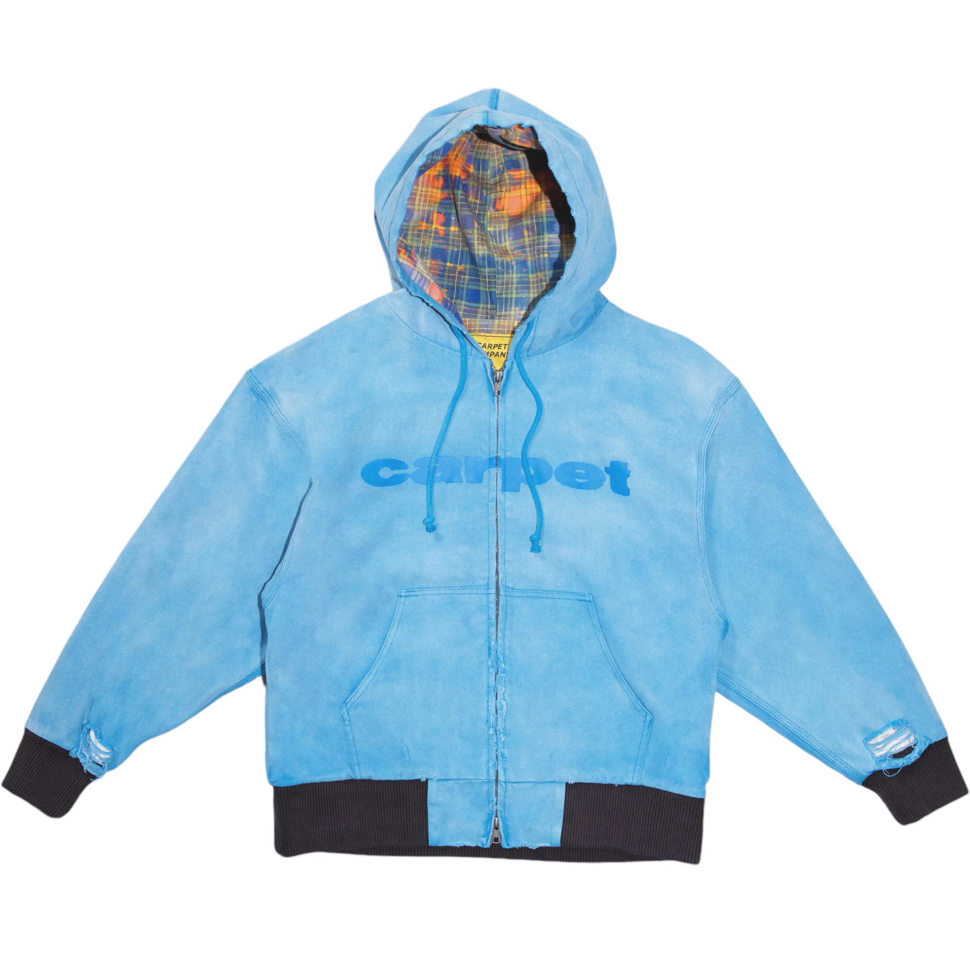 トップス carpetcompany Beat Up Denim Jacket Carpet Company Beat Up Denim Jacket - Blue – Ninetimes Skateshop
