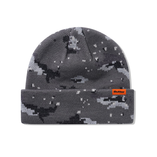 Butter Goods Desert Camo Beanie - Charcoal