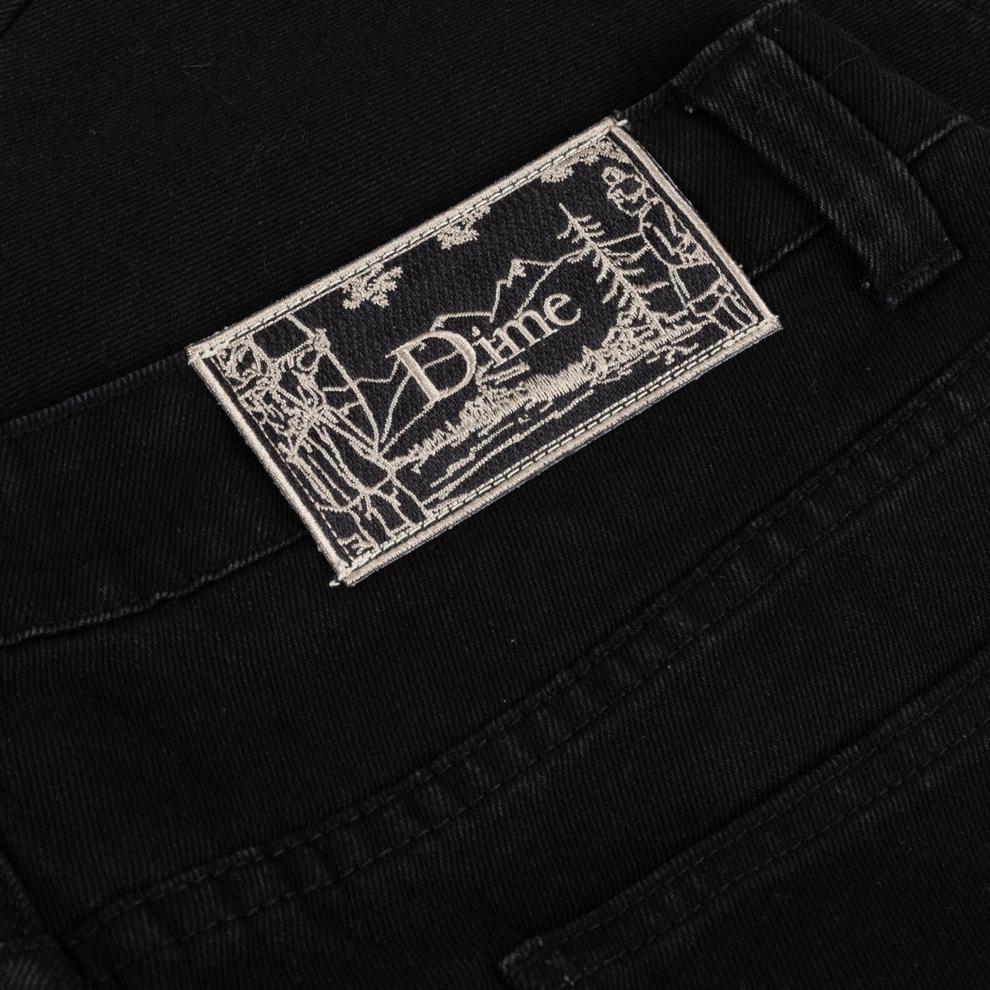 Dime Carpenter Denim Shorts - Jet Black