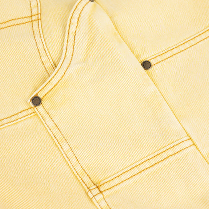 Dime Carpenter Denim Shorts - Lemon