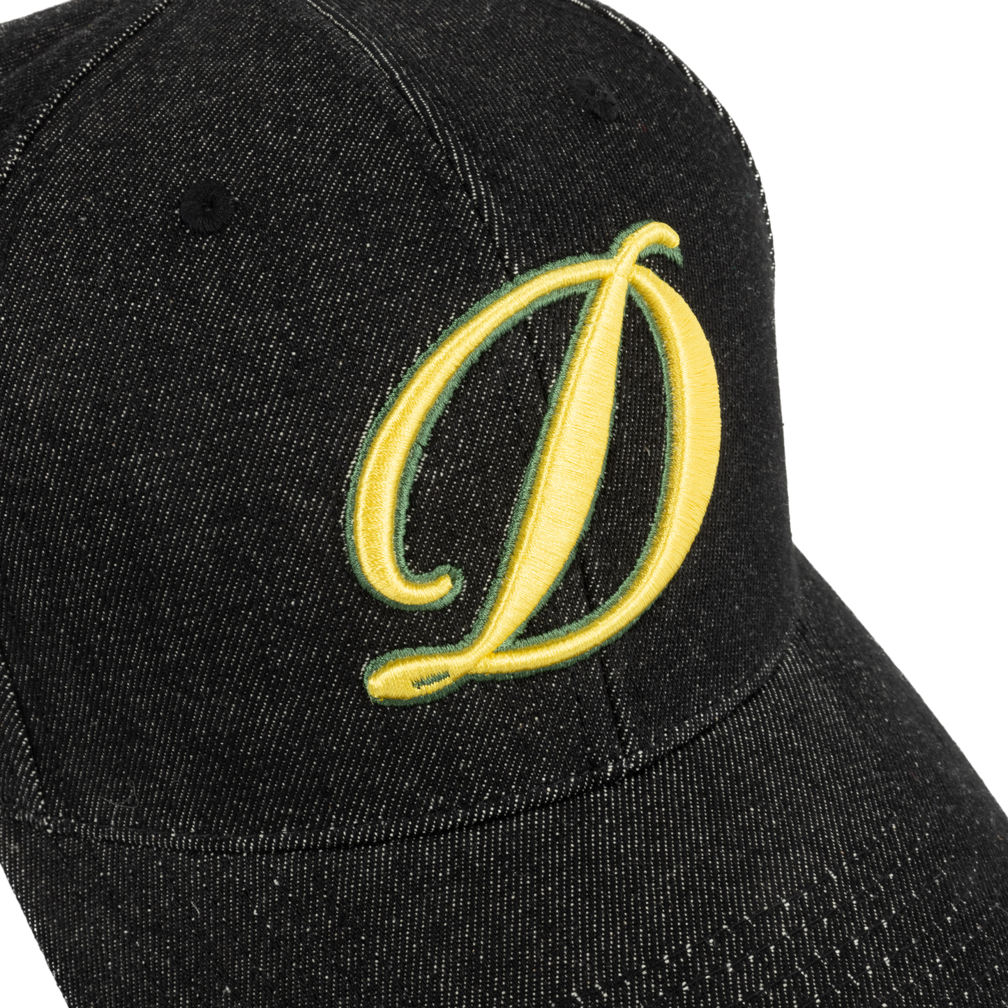 Dime Cursive D Full Fit Cap - Black Denim