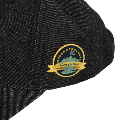 Dime Cursive D Full Fit Cap - Black Denim