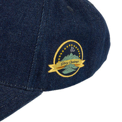 Dime Cursive D Full Fit Cap - Indigo Denim
