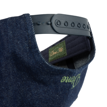 Dime Cursive D Full Fit Cap - Indigo Denim