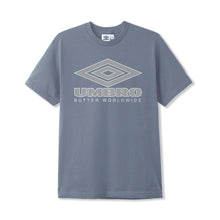 Load image into Gallery viewer, Butter Goods X Umbro Diamond Logo Tee - Washed Slate