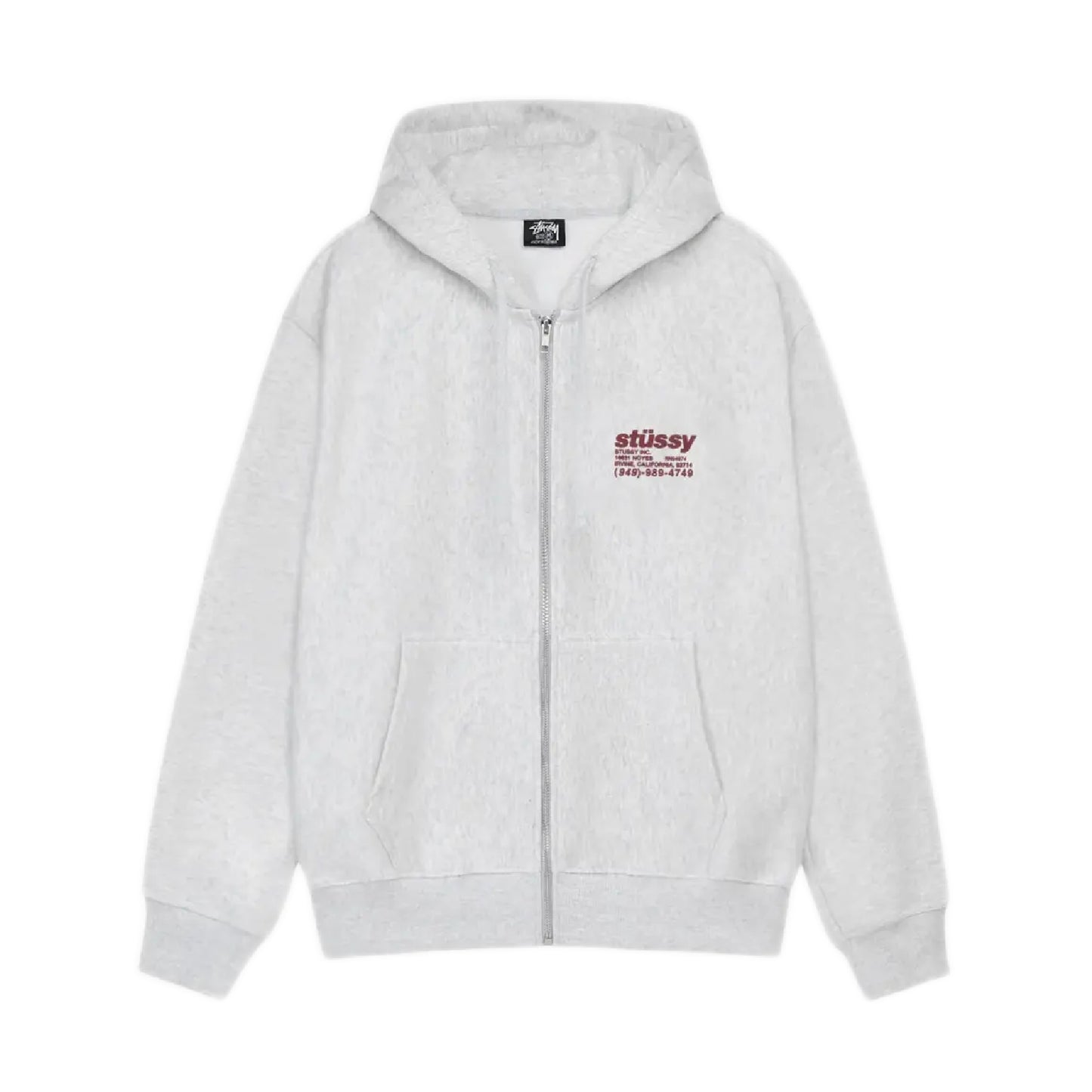 Stussy DNA Zip Hoodie - Ash