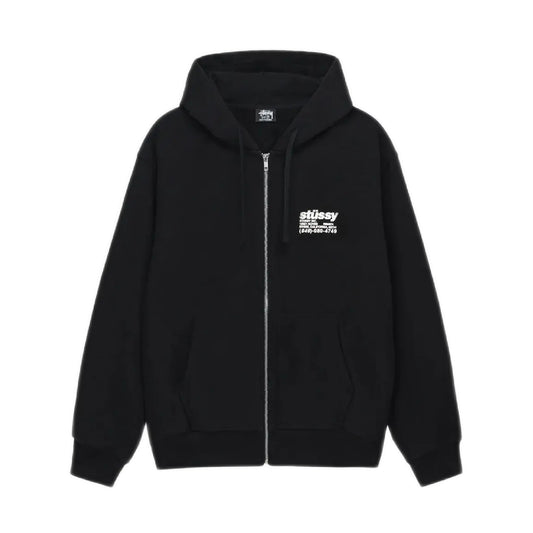 Stussy DNA Zip Hoodie - Black