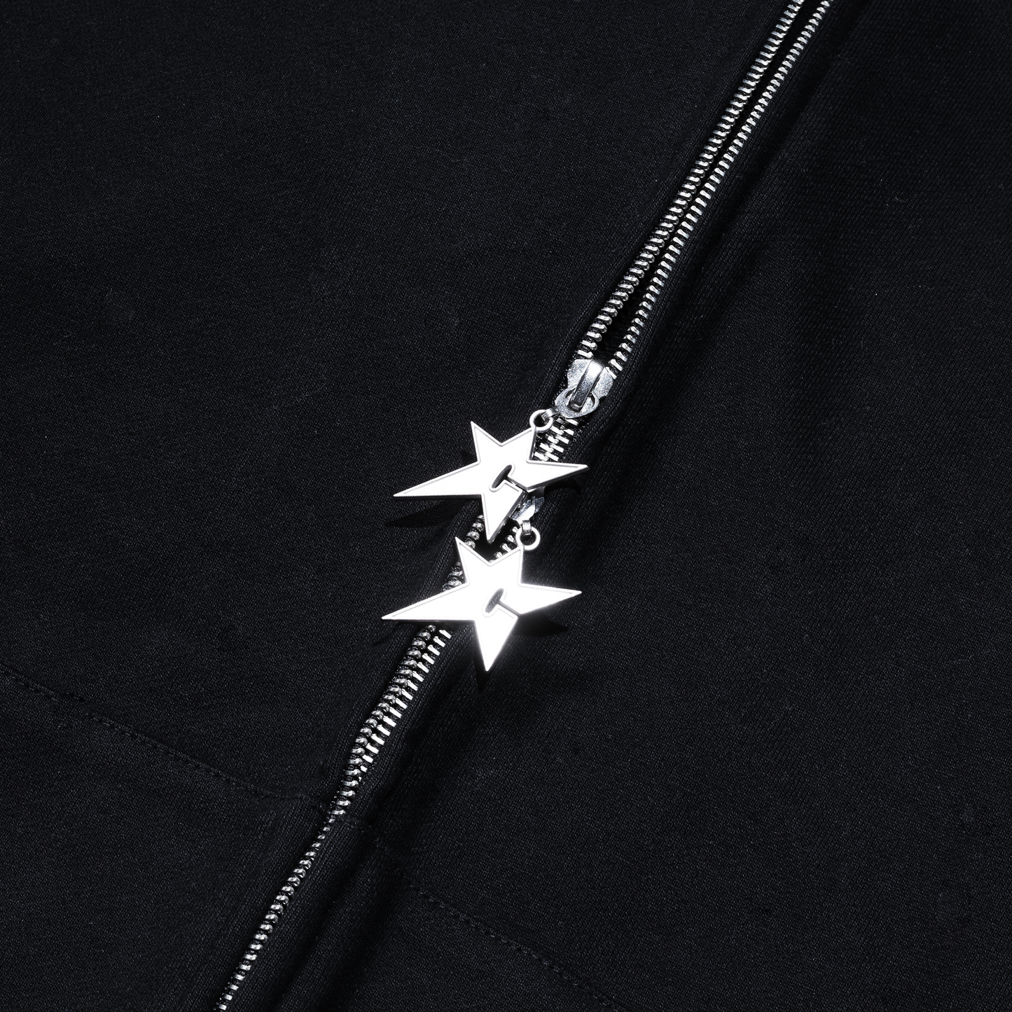 Carpet Company Big C-Star Double Zip Hoodie - Black