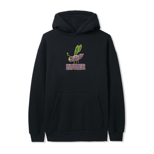 Butter Goods Dragonfly Embroidered Hoodie - Black