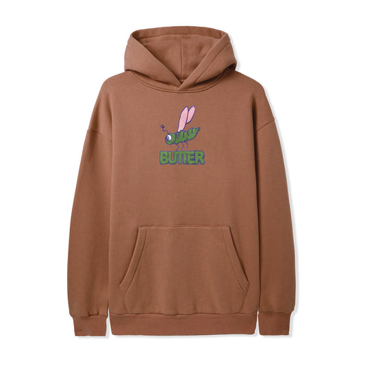 Butter Goods Dragonfly Embroidered Hoodie - Oak