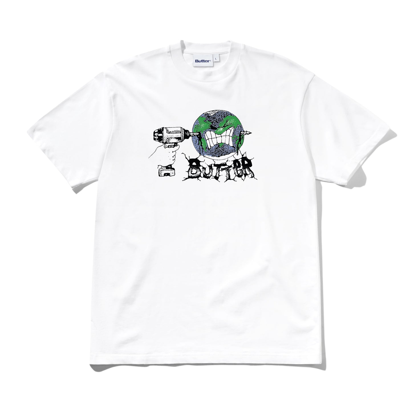 Butter Goods Drill Tee - White