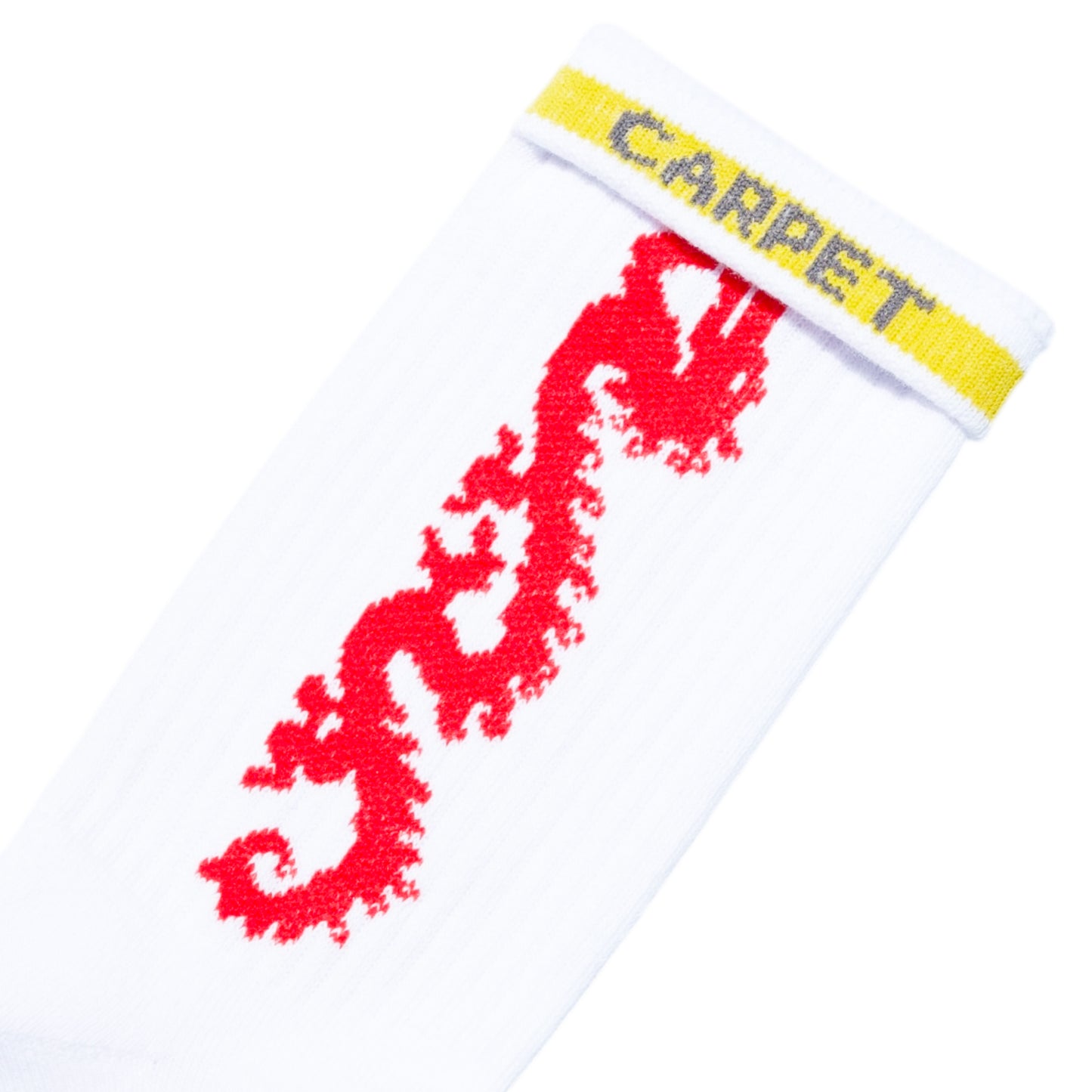 Carpet Company Dragon Sock - White