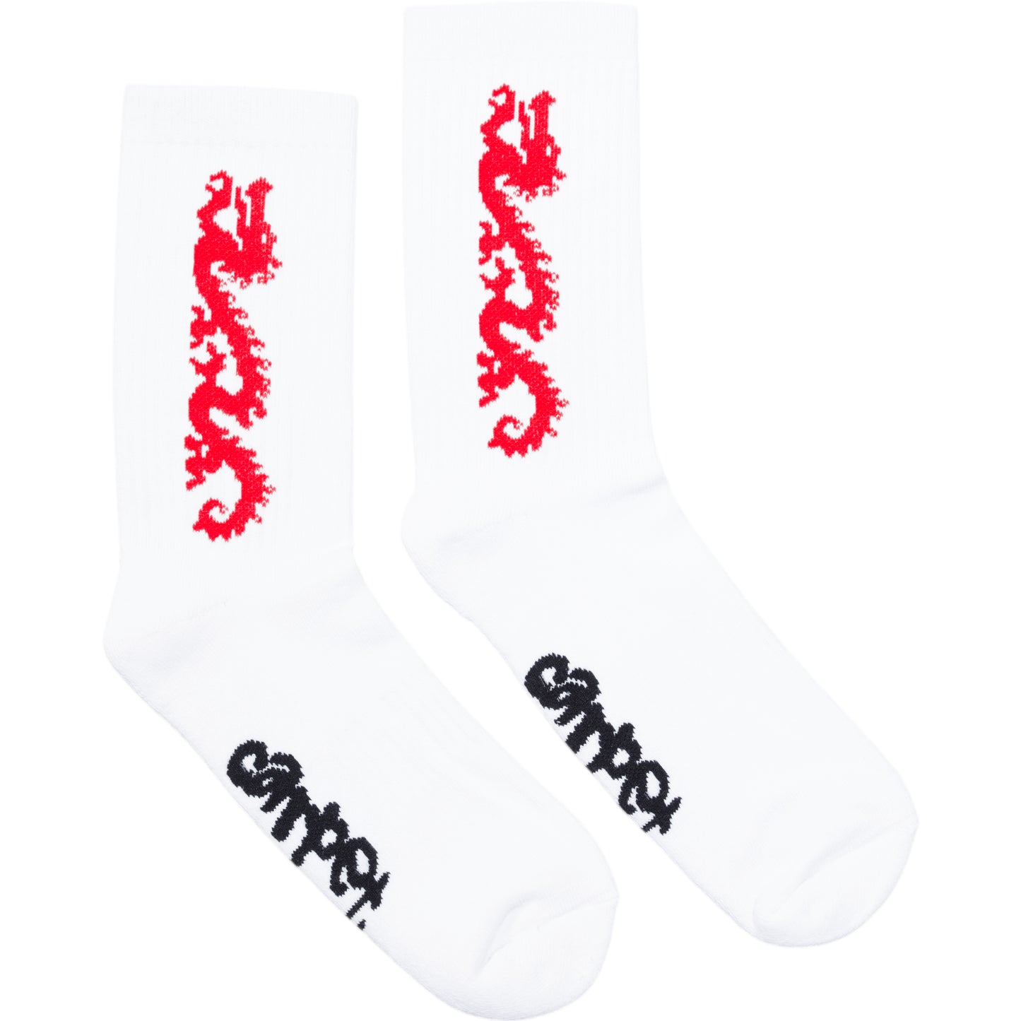 Carpet Company Dragon Sock - White