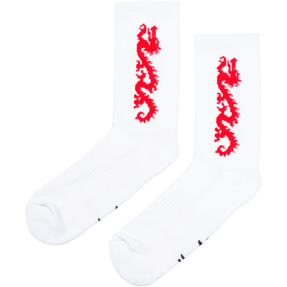 Carpet Company Dragon Sock - White