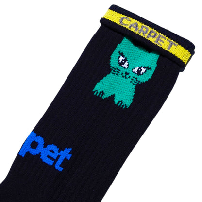 Carpet Company Cat Sock - Black