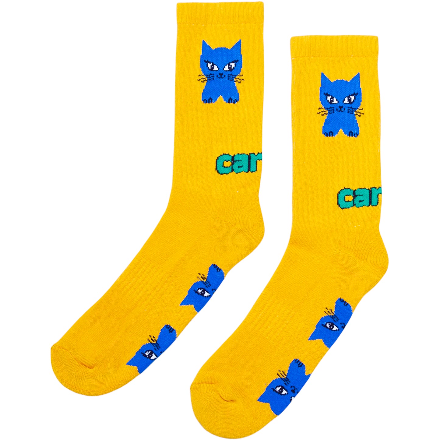 Carpet Company Cat Sock - Yellow