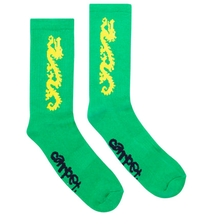 Carpet Company Dragon Sock - Green