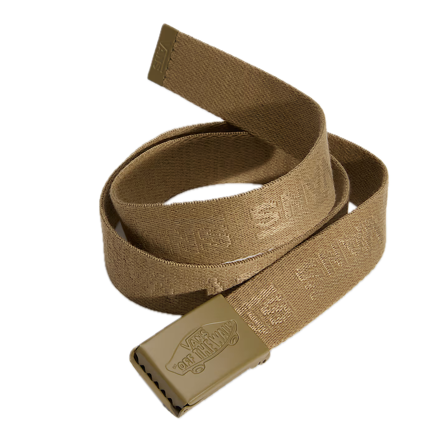 Vans Drop V Web Belt - Olive Brown